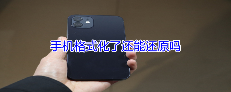 手机格式化了还能还原吗（手机不小心恢复出厂设置了怎么还原）