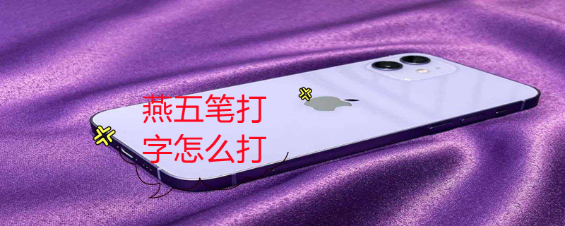 燕五笔打字怎么打（燕五笔打字怎么打不出来）