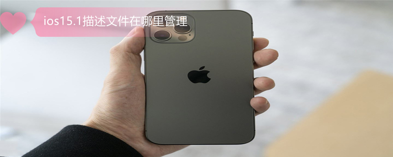ios15.1描述文件在哪里管理 ios15描述文件入口