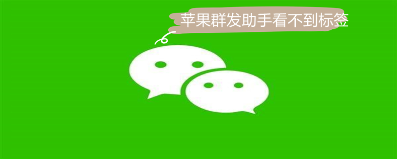 iPhone群发助手看不到标签 苹果手机微信群发助手不显示标签