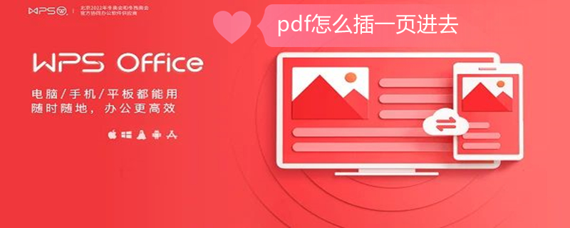 pdf怎么插一页进去 pdf如何如何插一页