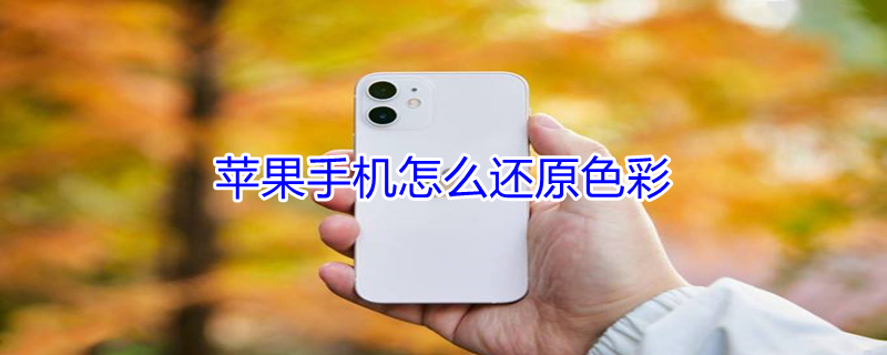 iPhone手机怎么还原色彩 苹果手机怎么调回原来的色彩