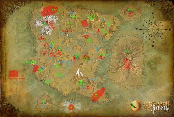 黑暗与光明地图完整信息一览（黑暗与光明怎么看地图）