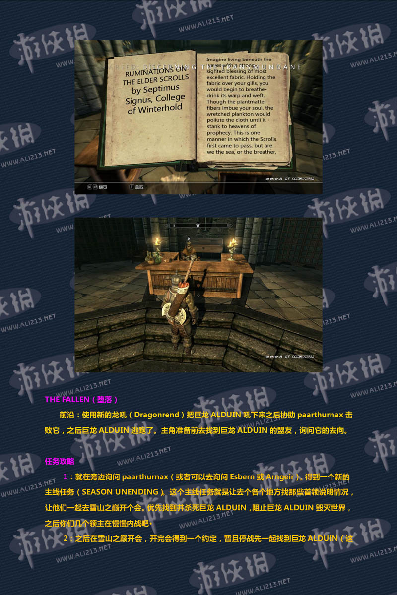 《上古卷轴5:天际》强档攻略
