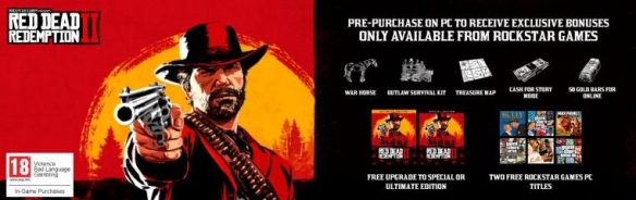 荒野大镖客2pc预购奖励是什么 ps4荒野大镖客2预购奖励