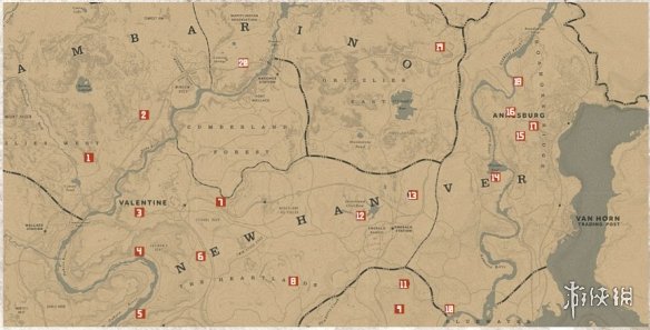 荒野大镖客2全捕梦网位置一览 荒野大镖客2捕梦网位置都在哪