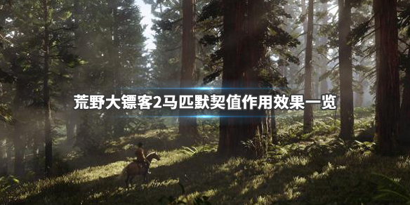 荒野大镖客2马匹默契值怎么提升 荒野大镖客2马匹默契度怎么提升