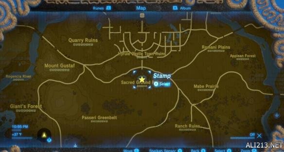 塞尔达传说荒野之息全回忆地点位置图 全回忆地点实景图分享 回忆01