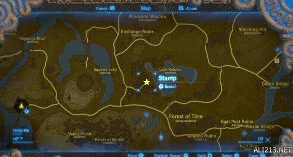 塞尔达传说荒野之息全回忆地点位置图 全回忆地点实景图分享 回忆01