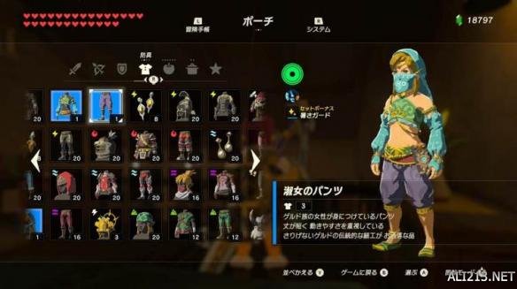 塞尔达传说荒野之息全套装属性图鉴 荒野之息套装怎么获得？