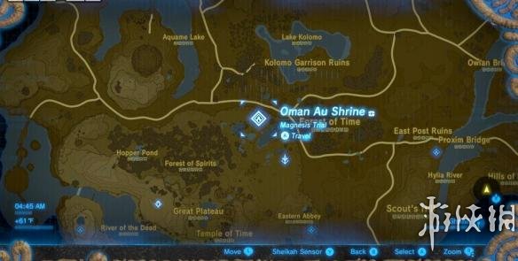 塞尔达传说荒野之息试炼之祠Great Plateau区域攻略 マ・オーヌ/ Oman Au Shrine