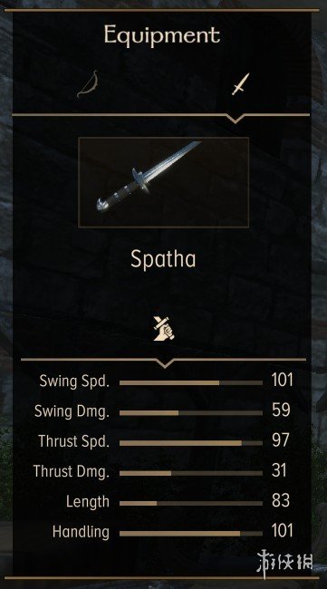骑马与砍杀2帝国武器装备图鉴大全 帝国装备有哪些 单手武器:短剑