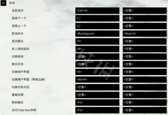 全面战争三国快捷键有哪些 三国全面战争1.9c快捷键