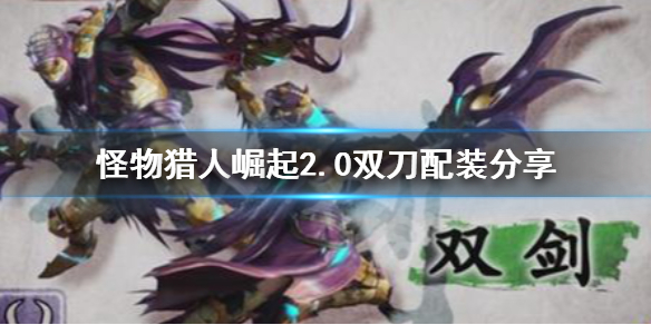 怪物猎人崛起2.0双刀怎么搭配 怪物猎人崛起2.0双刀怎么搭配好