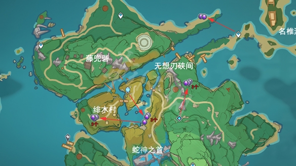 原神紫晶块位置在哪 原神紫晶块采集路线推荐