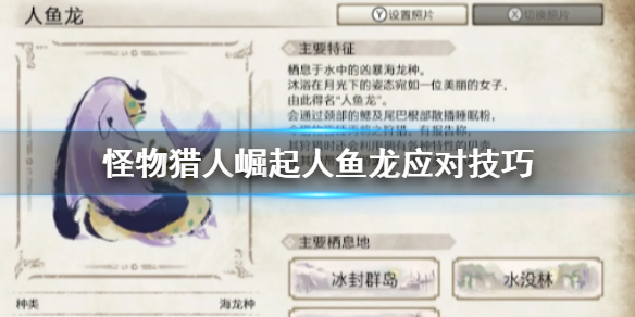 怪物猎人崛起人鱼龙怎么对付（怪物猎人崛起人鱼龙套装素材）