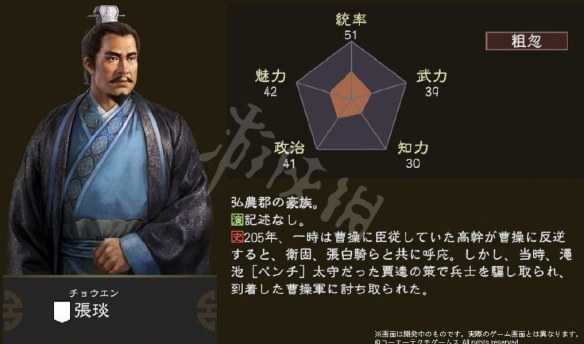 三国志14追加武将资料科普大全 三国志14追加武将属性汇总 周喁