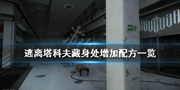 逃离塔科夫藏身处增加了什么配方 塔科夫藏身处有什么用