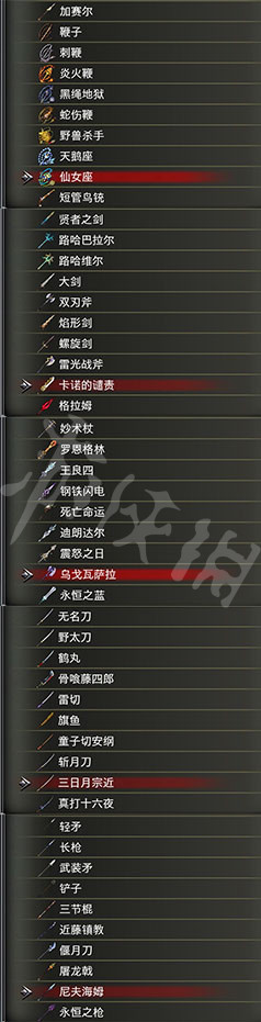 血污夜之仪式有哪些武器 血污夜之仪式全武器表一览