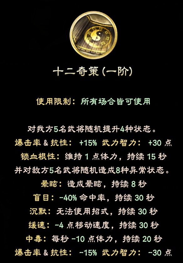 三国群英传8军师技能效果如何 游戏军师技大全 不动如山