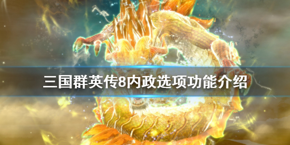 三国群英传8内政选项功能介绍（三国群英传8 内政）