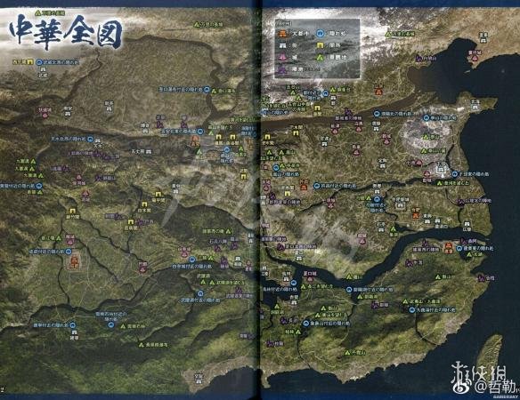 真三国无双8全地图一览 真三国无双8完整地图