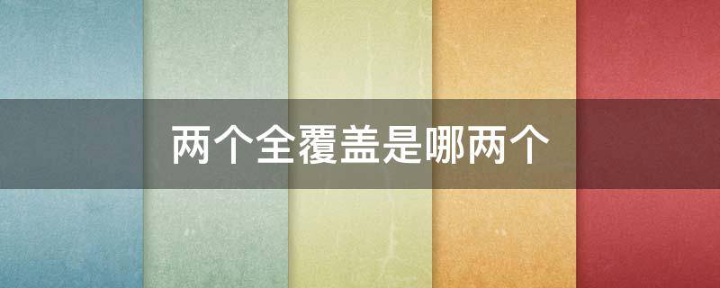 两个全覆盖是哪两个（两个全覆盖内容是）