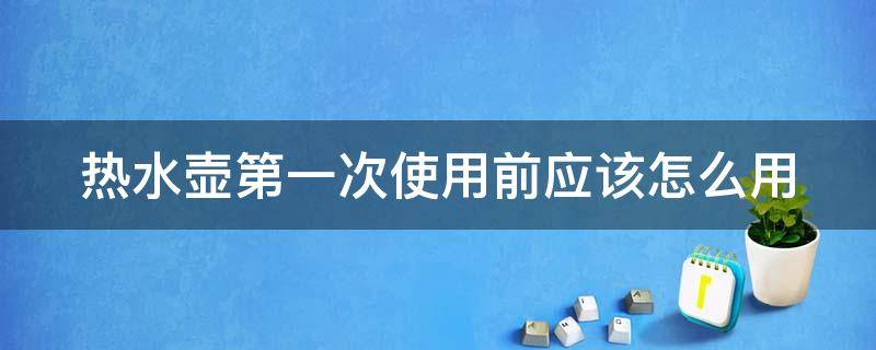 热水壶第一次使用前应该怎么用（热水壶第一次使用前应该怎么用呢）