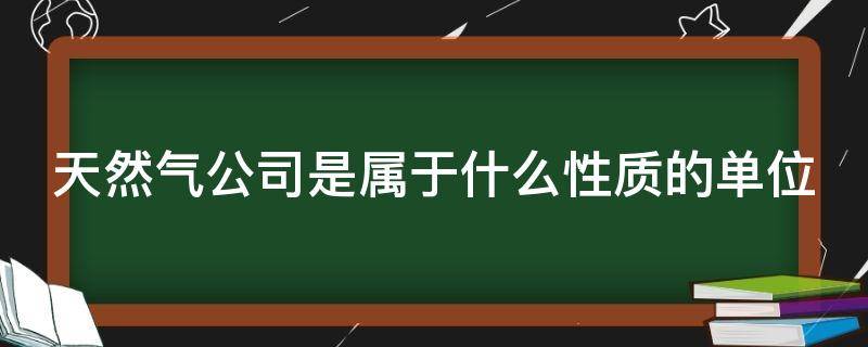 天然气公司是属于什么性质的单位 燃气公司一般怎么招人