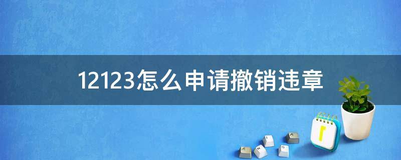 12123怎么申请撤销违章（12123怎么申请撤销违章停车）