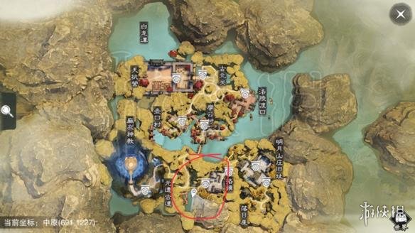 楚留香622打坐地点