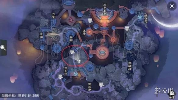 楚留香714打坐地点