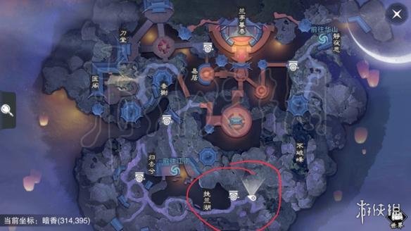 楚留香718打坐地点