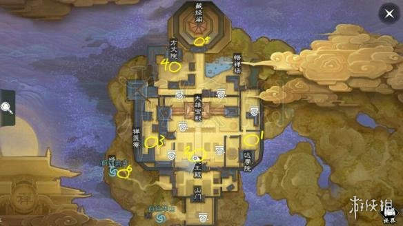 楚留香724打坐地点