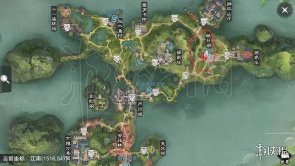 楚留香726打坐地点