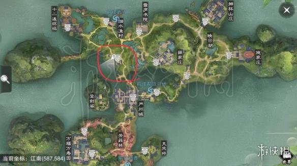 楚留香727打坐地点