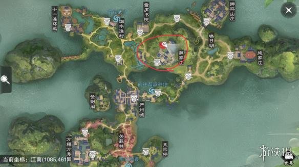 楚留香8.24打坐点在哪