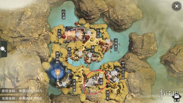 楚留香手游10.10在哪打坐