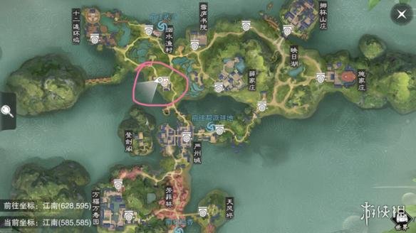 楚留香手游10.7在哪打坐