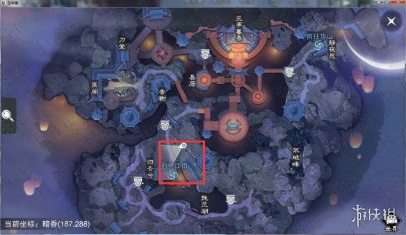 楚留香手游10.11在哪打坐