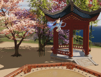 楚留香手游与天齐高蹦蹦床怎么玩