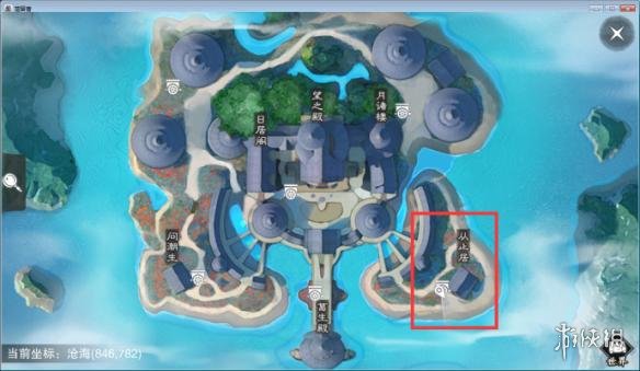 楚留香手游10.13在哪打坐