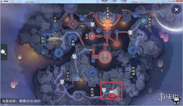 楚留香手游10.28在哪打坐