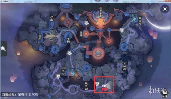 楚留香手游11.22在哪打坐