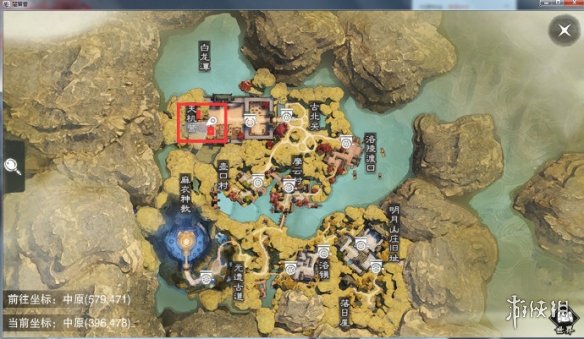 楚留香手游11.30在哪打坐