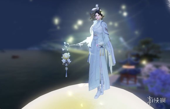 凭栏拂萧闻折柳（碧阑干外绣帘垂,猩色屏风画折枝）