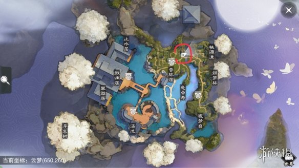 楚留香手游12.27在哪打坐