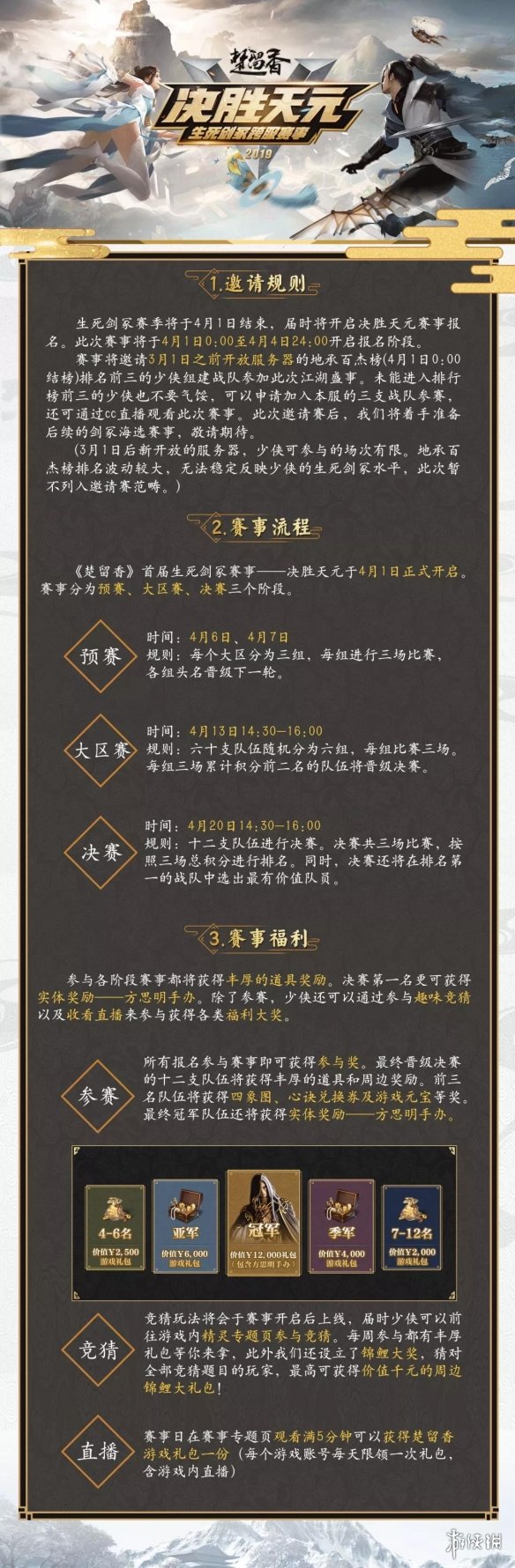 楚留香生死剑冢跨服赛事决胜天元玩法