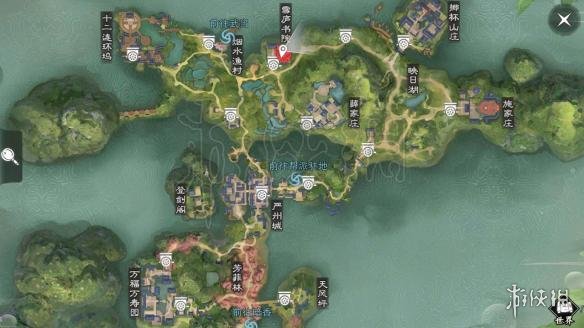 楚留香打坐地点