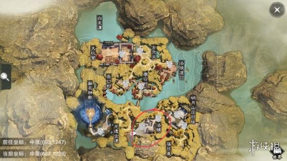 楚留香54青年节打坐位置